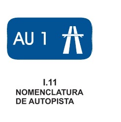 nomenclatura autopista