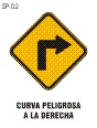 curva peligrosa derecha