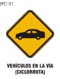 vehiculos en via
