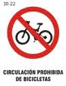 prohibido bicicletas