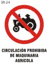 prohibido maquina agricola