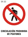 prohibido peaton