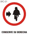 conserve su derecha