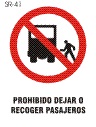 prohibido dejar subir pasajero