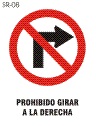 prohibido giro derecha