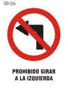 prohibido giro izquierda