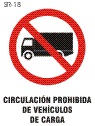 vehiculo de carga prohibido